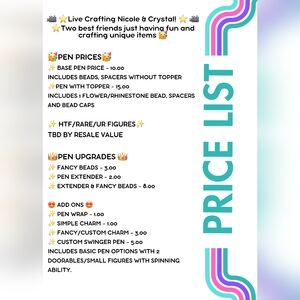 Crafting Pen Set with Beads and Spacers